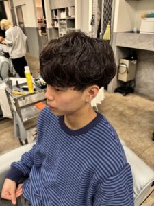 大阪　メンズパーマ　本町　シャドウパーマ