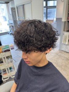 外国人風パーマ　シャドウパーマ　メンズパーマ